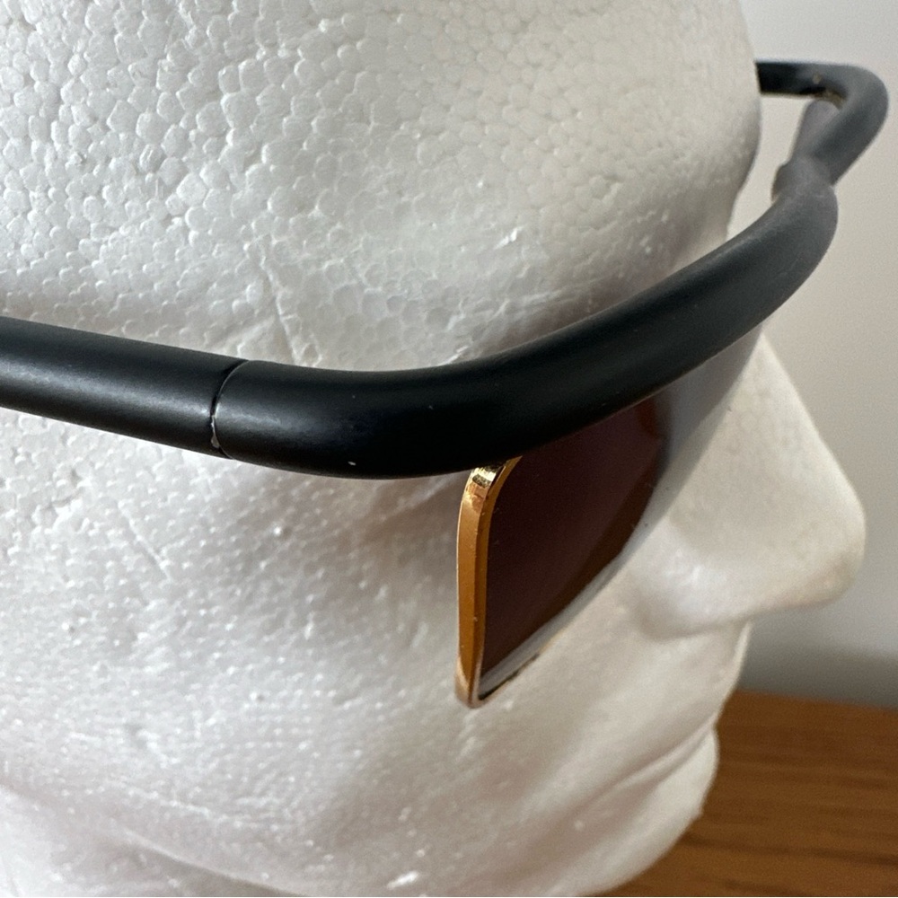 GIANFRANCO FERRE GFF 32 582 Sunglasses ALUTANIUM Blk Gold Rare VINTAGE 80s Italy - Picture 16 of 16
